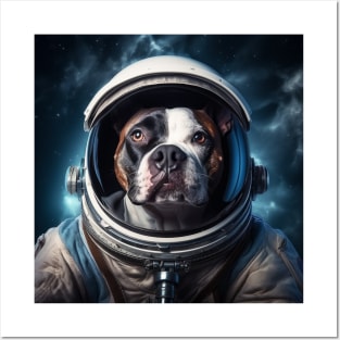 Astro Dog - Staffordshire Bull Terrier Posters and Art